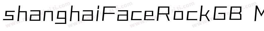 shanghaiFaceRockGB M字体转换